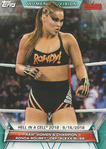 WWE Topps Women Division 2019 Trading Card Ronda Rousey No.84