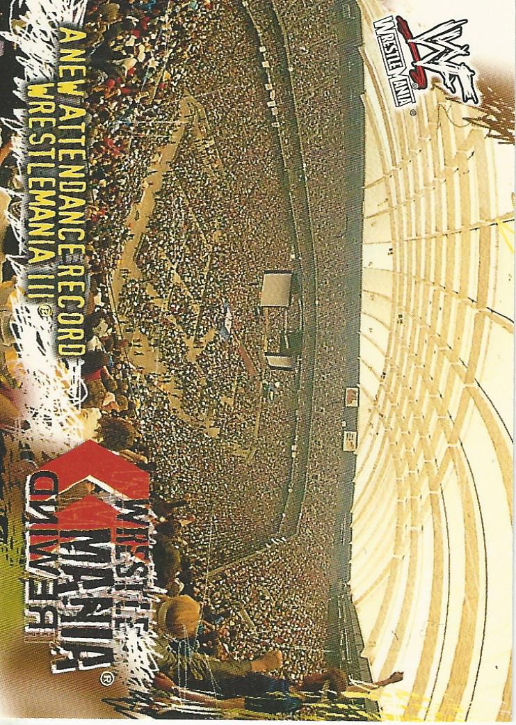 WWF Fleer Wrestlemania 2001 Trading Cards Crowd No.84