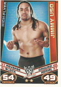 WWE Topps Slam Attax Rebellion 2012 Trading Card Jimmy Uso No.84