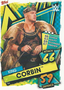 WWE Topps Slam Attax 2021 Trading Card King Corbin No.84