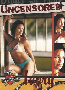 WWE Fleer Divas 2005 Trading Card Ivory DU 7 of 13