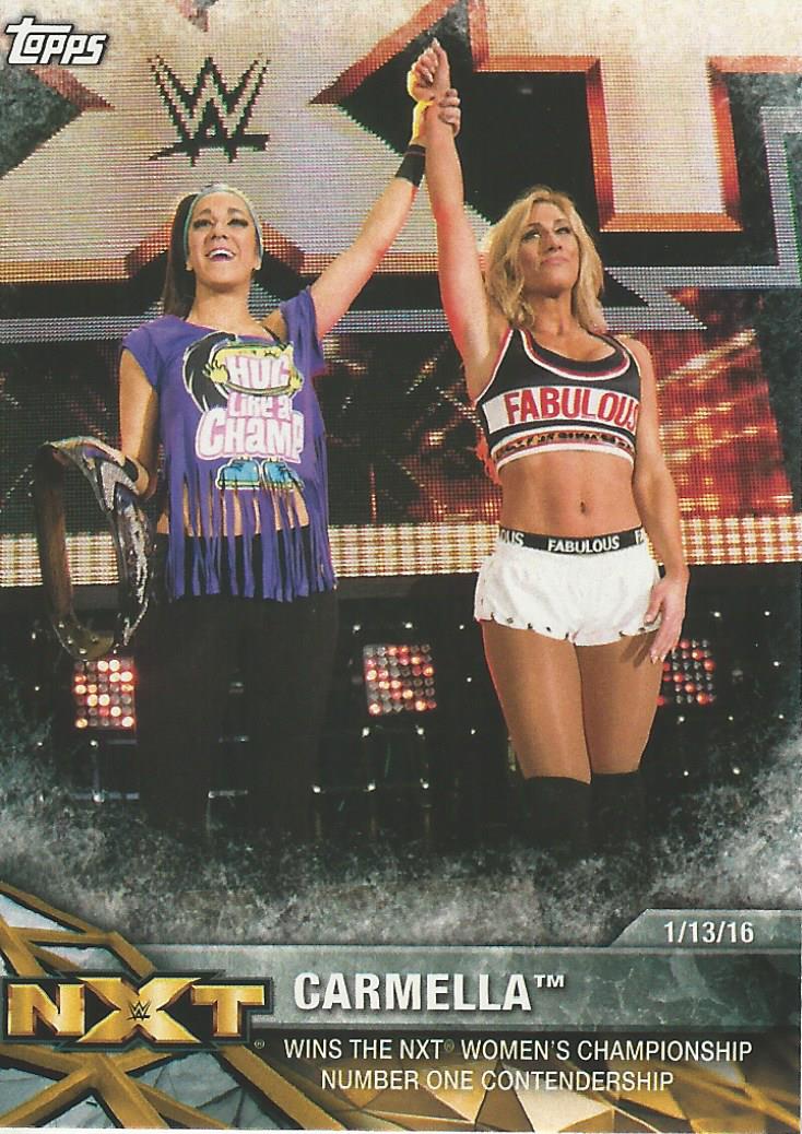 WWE Topps Women Division 2017 Trading Card Carmella NXT-10