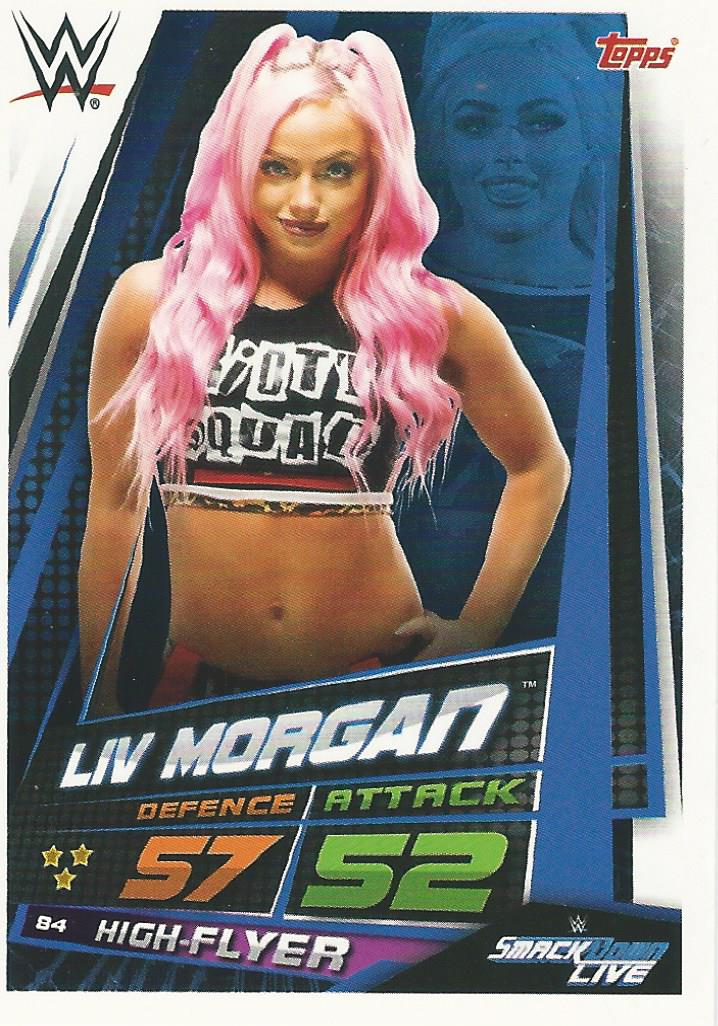 WWE Topps Slam Attax Universe 2019 Trading Card Liv Morgan No.84