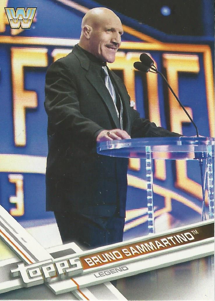 WWE Topps Then Now Forever 2017 Trading Card Bruno Sammartino No.185