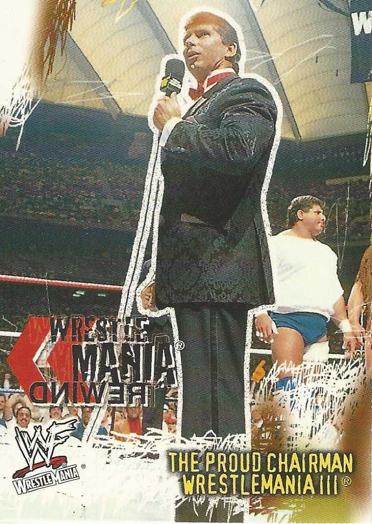 WWF Fleer Wrestlemania 2001 Trading Cards Vince McMahon No.85