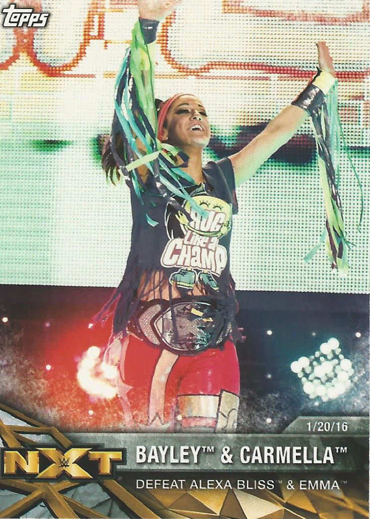 WWE Topps Women Division 2017 Trading Card Bayley NXT-11