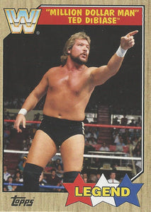 WWE Topps Heritage 2017 Trading Card Million Dollar Man Ted Dibiase No.85