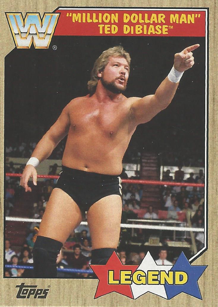 WWE Topps Heritage 2017 Trading Card Million Dollar Man Ted Dibiase No.85