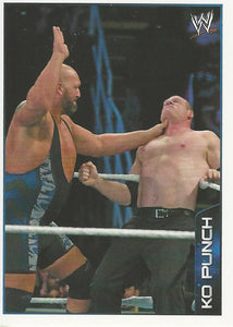 WWE Topps A-Z Sticker Collection 2014 Big Show vs Kane No.85