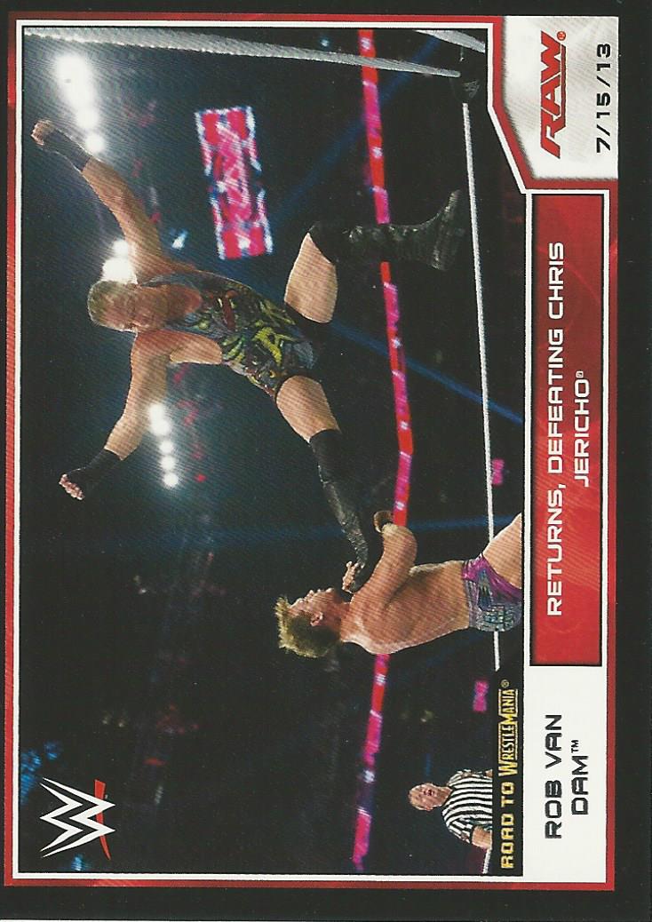 WWE Topps Road to Wrestlemania 2014 Trading Cards Rob Van Dam No.25