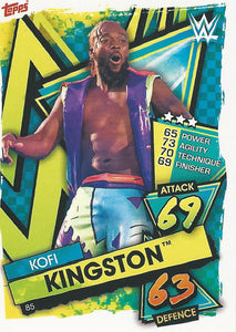 WWE Topps Slam Attax 2021 Trading Card Kofi Kingston No.85