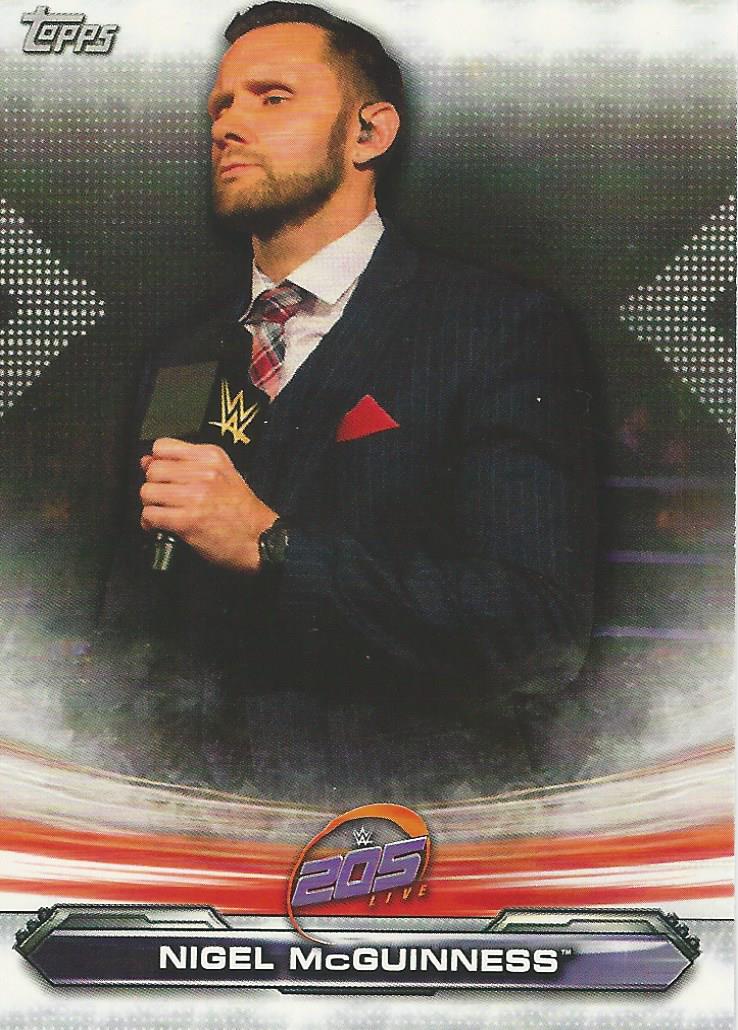 WWE Topps Raw 2019 Trading Card Nigel McGuinness No.85