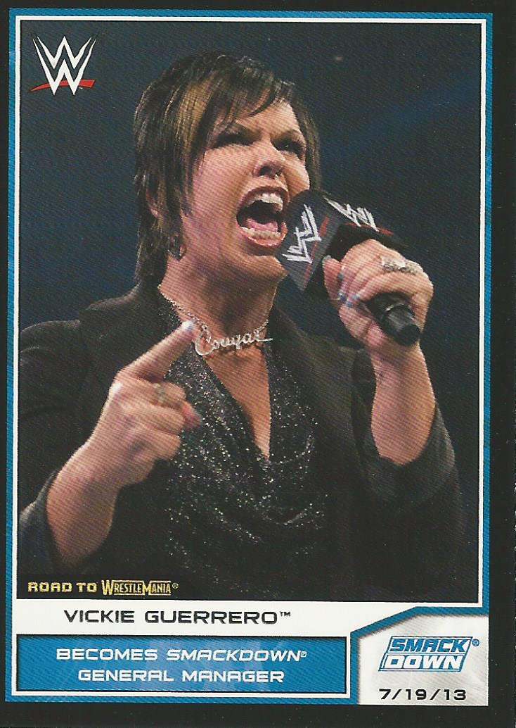 WWE Topps Road to Wrestlemania 2014 Trading Cards Vickie Guerrero No.26