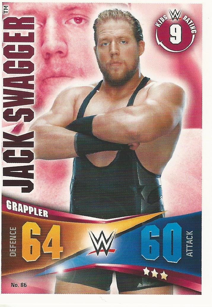 WWE Topps Slam Attax Rivals 2014 Trading Card Jack Swagger No.86