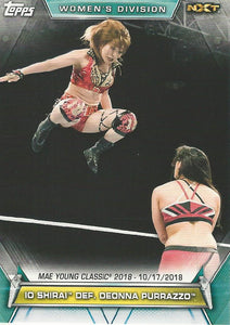 WWE Topps Women Division 2019 Trading Card Io Shirai No.86