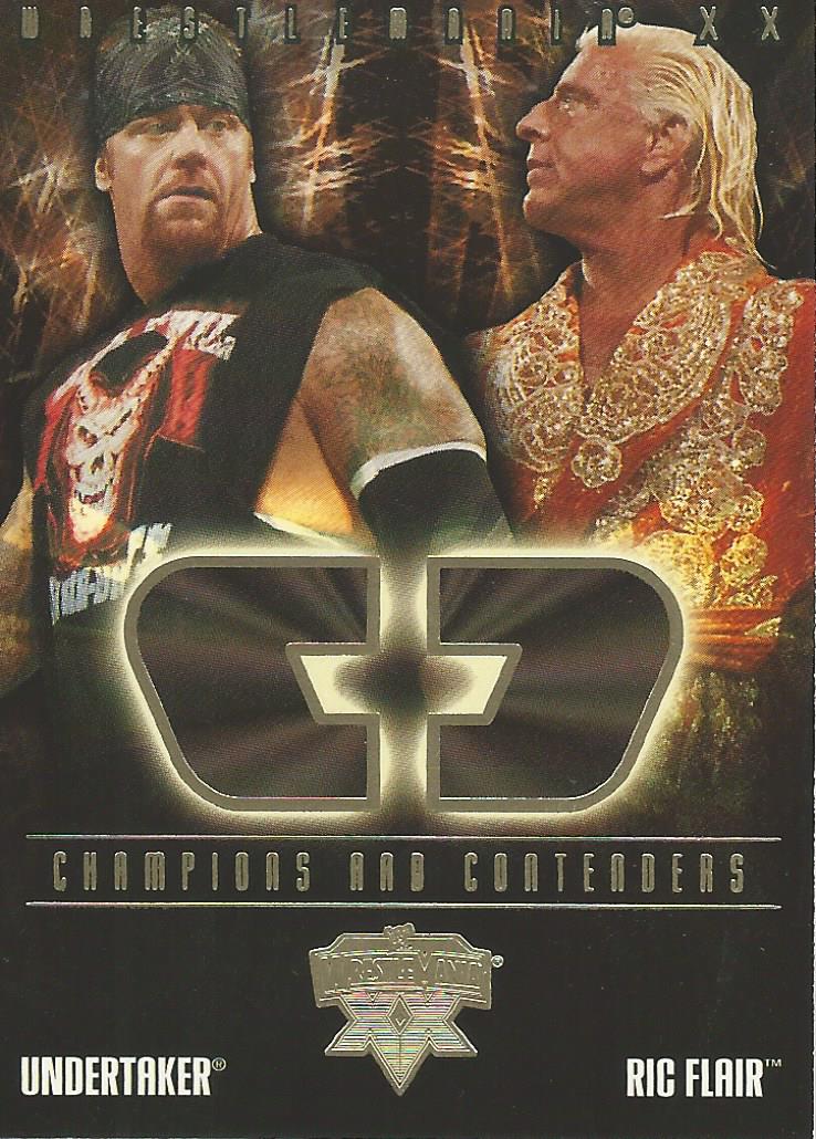 WWE Fleer Wrestlemania XX Trading Card 2004 Undertaker vs Ric Flair CC 7 of 17