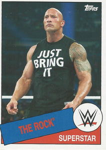 WWE Topps Heritage 2015 Trading Card The Rock No.86