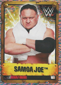 WWE Topps Stickers 2017 Samoa Joe Foil No.86