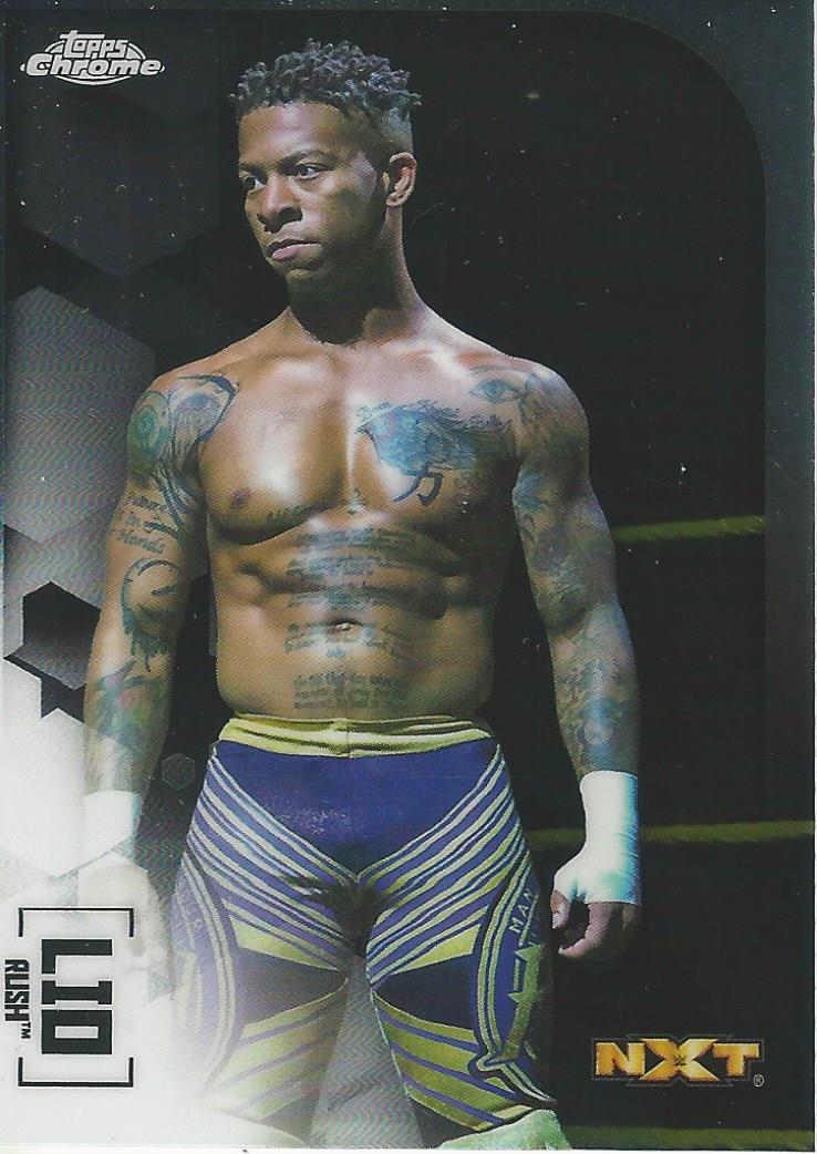 WWE Topps Chrome 2020 Trading Cards Lio Rush No.86