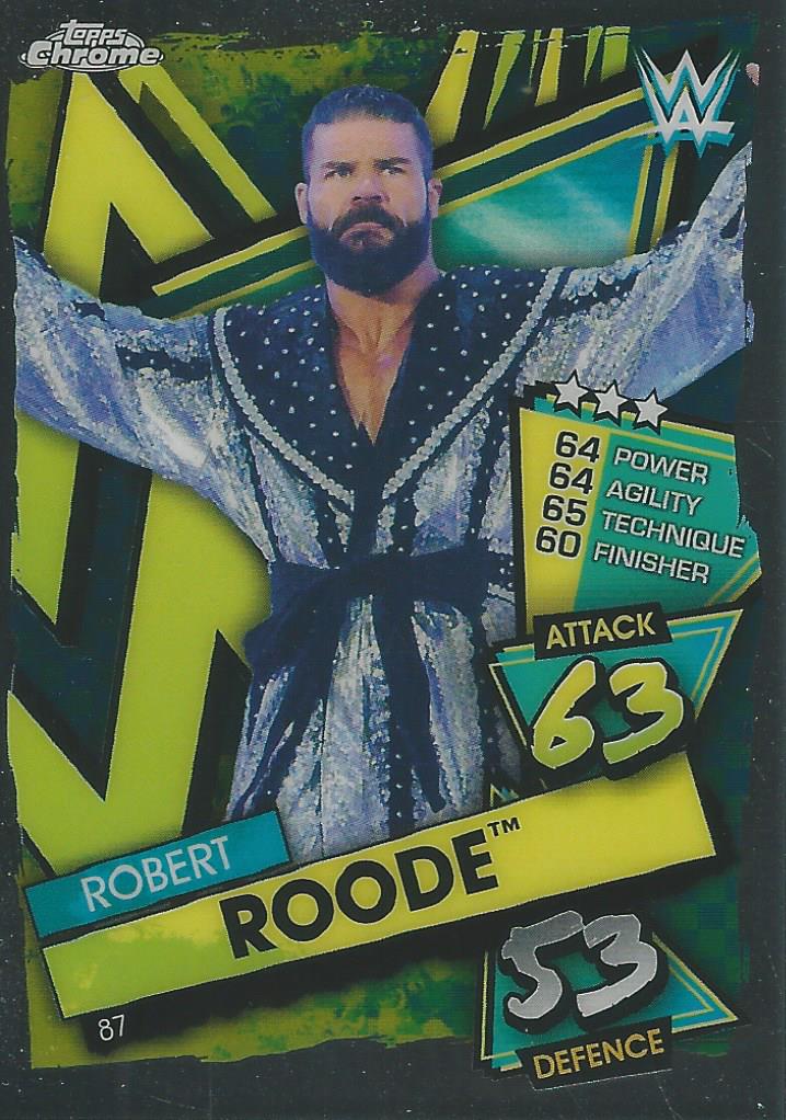 WWE Topps Slam Attax Chrome 2021 Trading Cards Robert Roode No.87