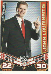WWE Topps Slam Attax Rebellion 2012 Trading Card John Laurinaitis No.87