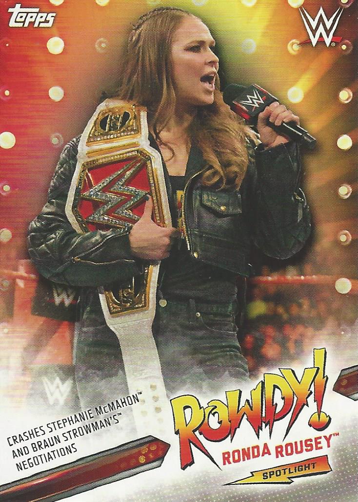 WWE Topps Summerslam 2019 Trading Cards Ronda Rousey 26 of 40