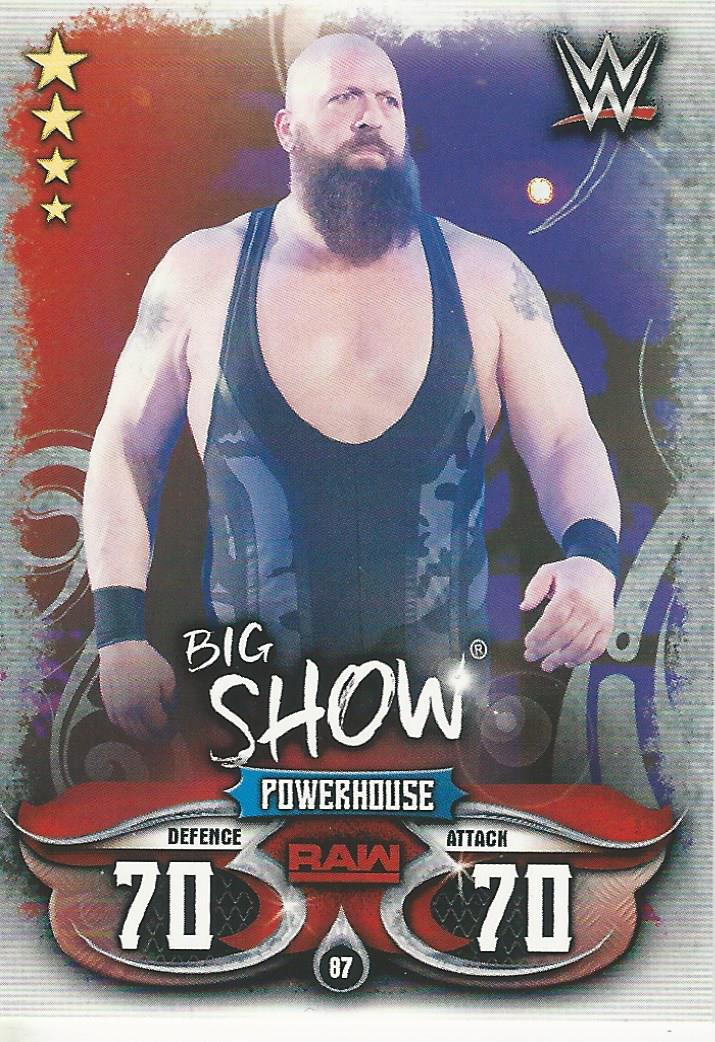 WWE Topps Slam Attax Live 2018 Trading Card Big Show No.87