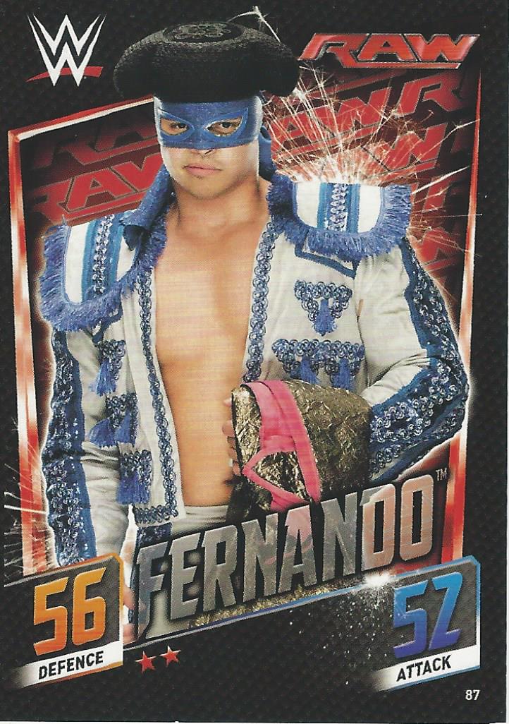 WWE Topps Slam Attax 2015 Then Now Forever Trading Card Fernando No.87