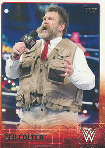 WWE Topps 2015 Trading Card Zeb Colter No.87