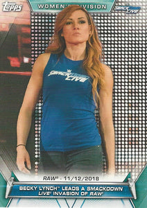 WWE Topps Women Division 2019 Trading Card Becky Lynch No.87