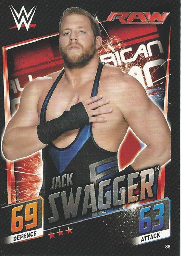 WWE Topps Slam Attax 2015 Then Now Forever Trading Card Jack Swagger No.88