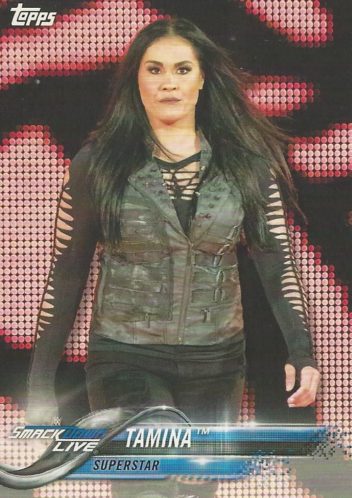 WWE Topps 2018 Trading Cards Tamina No.88