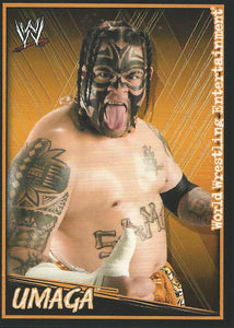 WWE Topps Superstars Uncovered 2007 Sticker Collection Umaga No.88