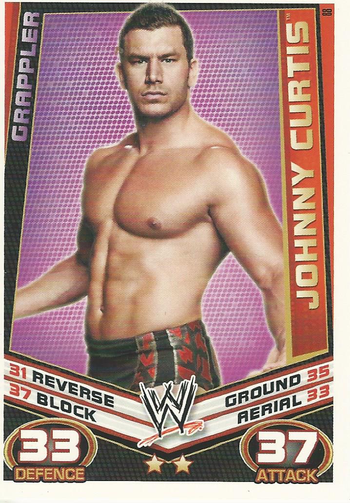 WWE Topps Slam Attax Rebellion 2012 Trading Card Johnny Curtis No.88