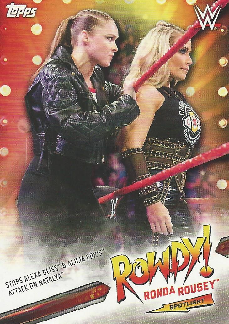 WWE Topps Summerslam 2019 Trading Cards Ronda Rousey 22 of 40