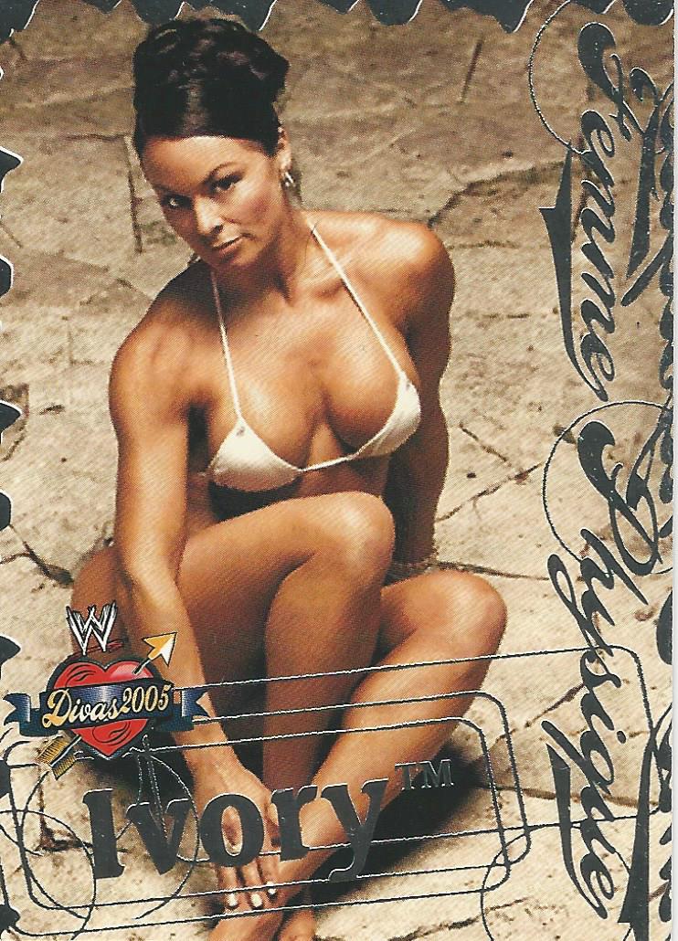 WWE Fleer Divas 2005 Trading Card Ivory FP 2 of 13