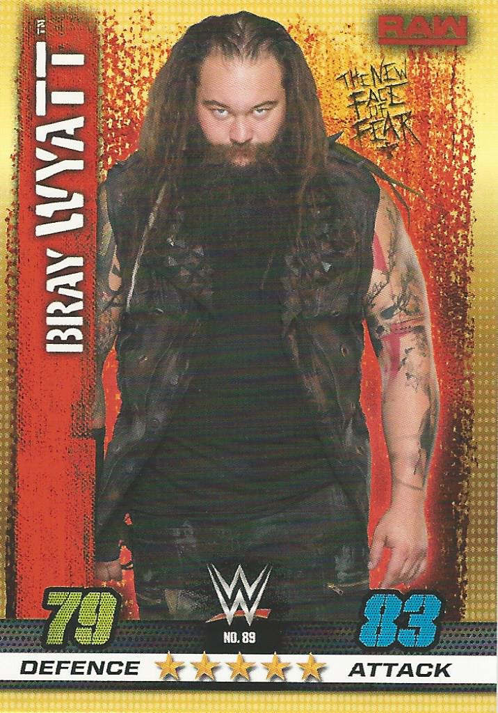 WWE Topps Slam Attax 10th Edition Trading Cards 2017 Bray Wyatt No.89
