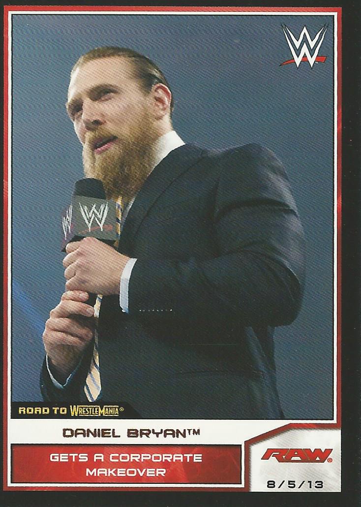 WWE Topps Road to Wrestlemania 2014 Trading Cards Daniel Bryan No.29