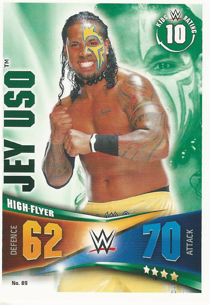 WWE Topps Slam Attax Rivals 2014 Trading Card Jey Uso No.89