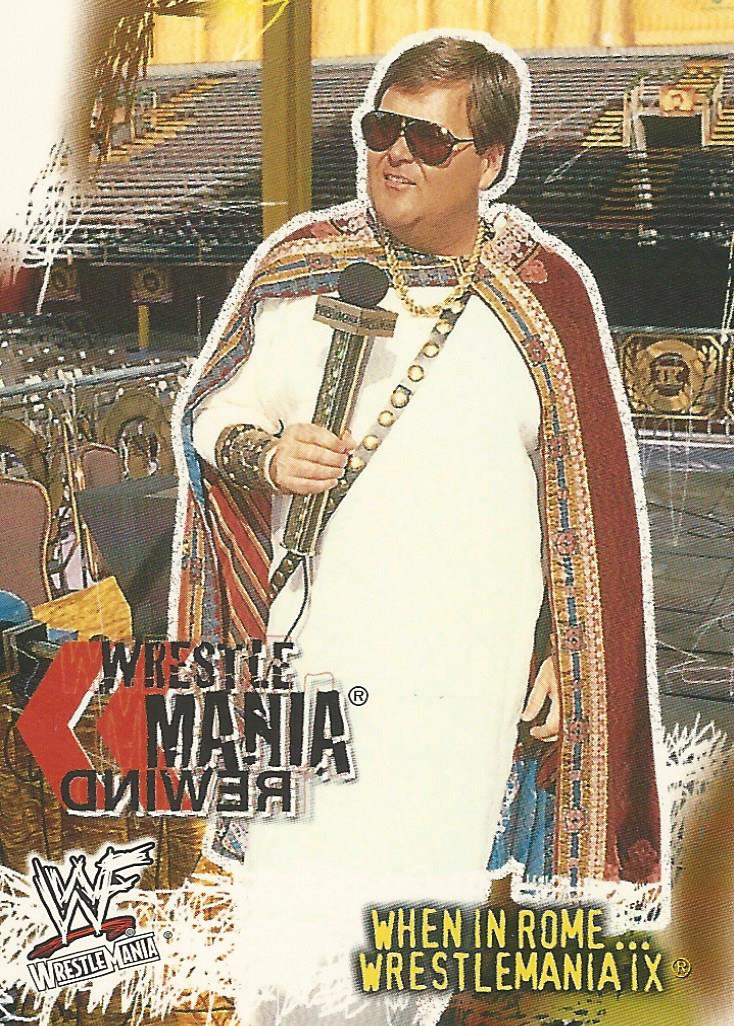 WWF Fleer Wrestlemania 2001 Trading Cards Jim Ross No.89