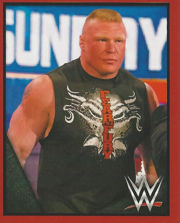 WWE Topps Then Now Forever 2016 Stickers Brock Lesnar No.8