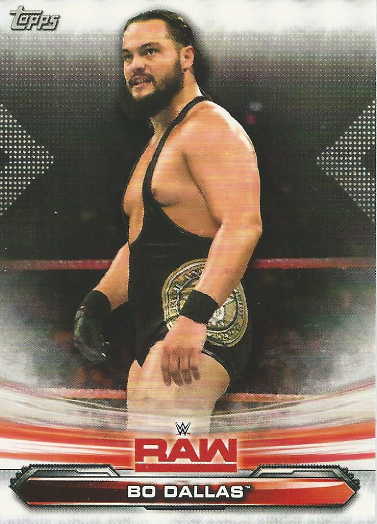 WWE Topps Raw 2019 Trading Card Bo Dallas No.8