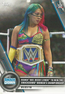 WWE Topps Women Division 2020 Trading Cards Asuka No.8