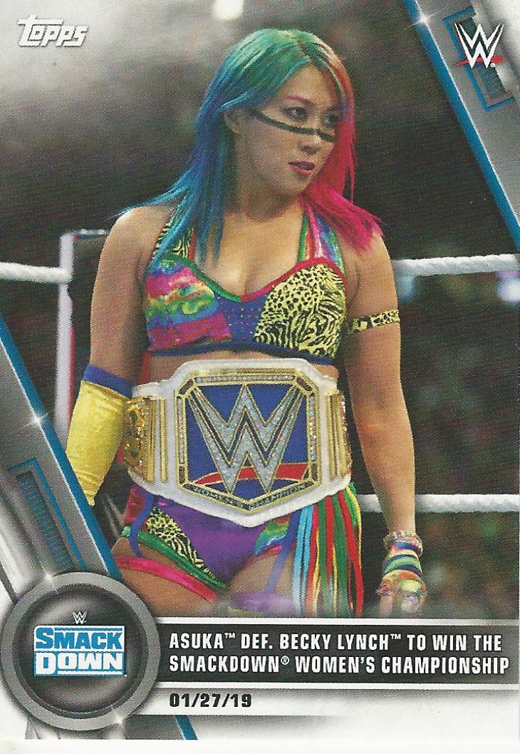 WWE Topps Women Division 2020 Trading Cards Asuka No.8