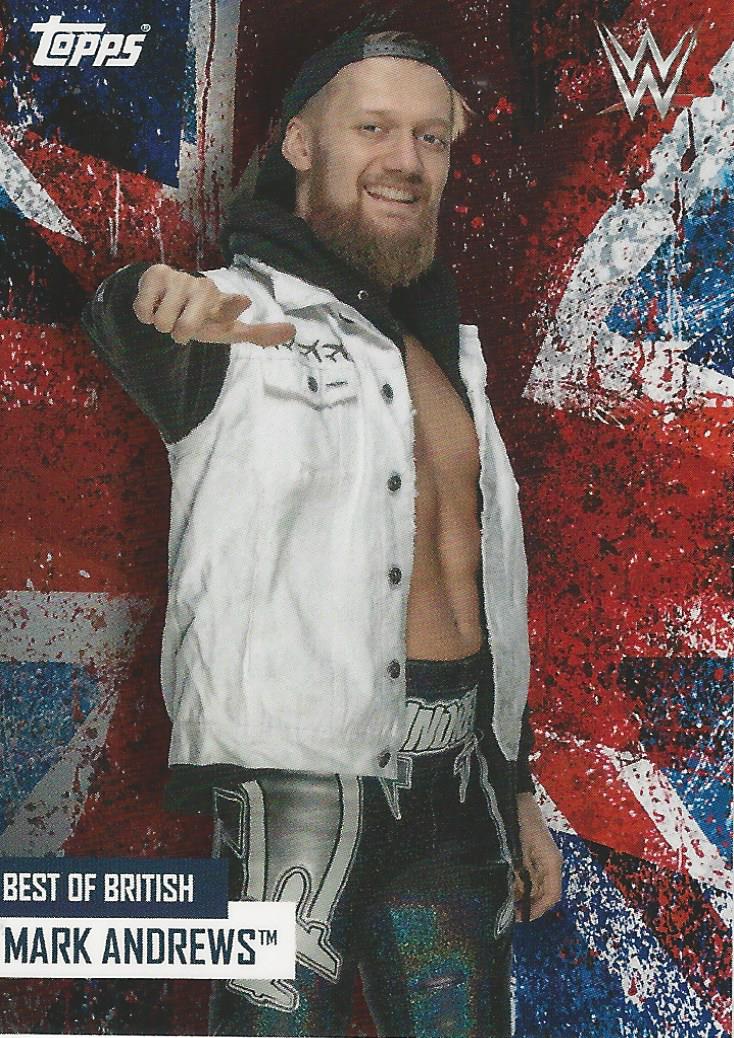 WWE Topps Best of British 2021 Trading Card Mark Andrews