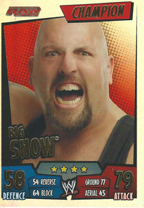 WWE Topps Slam Attax Rumble 2011 Trading Card Champion Big Show No.8