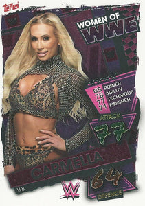 WWE Topps Slam Attax 2021 Trading Card Carmella W8