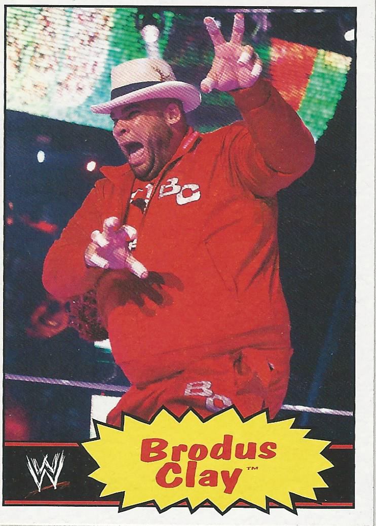 WWE Topps Heritage 2012 Trading Cards Brodus Clay No.8