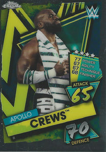 WWE Topps Slam Attax Chrome 2021 Trading Cards Apollo Crews No.8