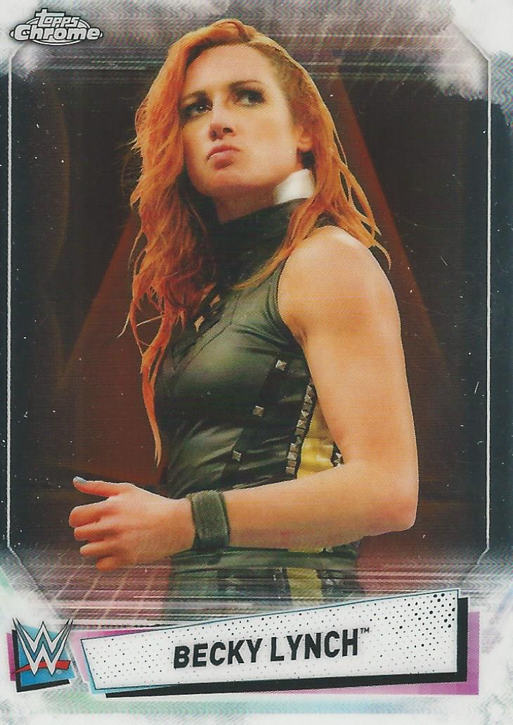 WWE Topps Chrome 2021 Trading Cards Becky Lynch No.8